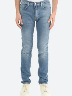 New - North Skinny Fit Jeans in Mid Blue Pants | Denim