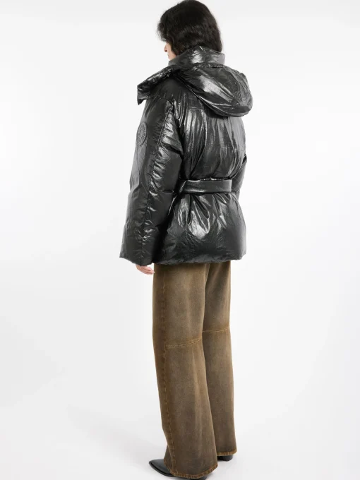 Online - Oksa Shiny Coated Puffer Jacket in Women Outerwear