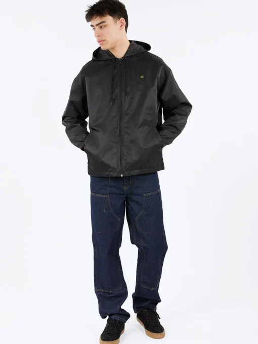 Sale - Ovitta Nylon Solid Jacket in Black Women Outerwear | Outerwear