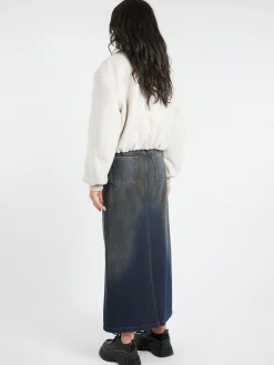 Outlet - Owella Wool Felt Bomber in Faded Grey Women Outerwear