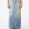 Fashion - Philo Trafalgar Denim Skirt in Light Blue Women Skirts