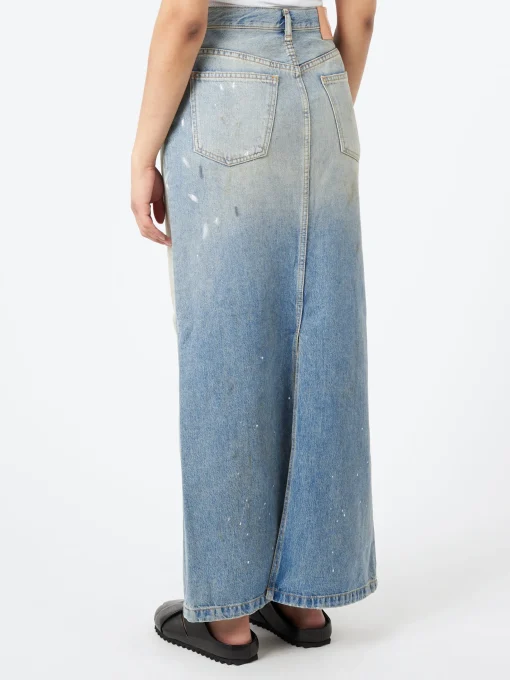 Fashion - Philo Trafalgar Denim Skirt in Light Blue Women Skirts
