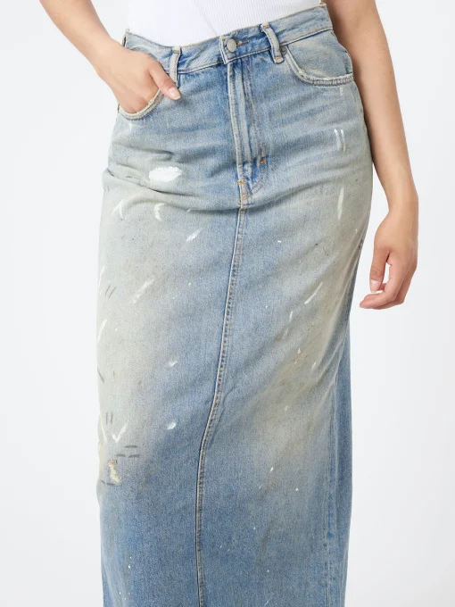 Fashion - Philo Trafalgar Denim Skirt in Light Blue Women Skirts