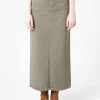 Hot - Philon Saxon Denim Skirt in Anthracite Grey Women Skirts | Denim