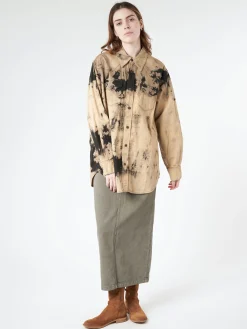 Hot - Philon Saxon Denim Skirt in Anthracite Grey Women Skirts | Denim