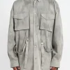 Best - Siguel Cotton Twill Shirt in Mid Grey Button-Ups