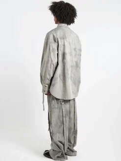 Best - Siguel Cotton Twill Shirt in Mid Grey Button-Ups
