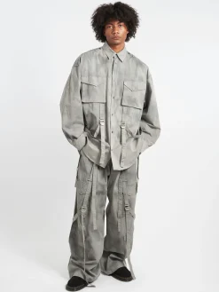 Best - Siguel Cotton Twill Shirt in Mid Grey Button-Ups