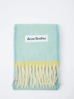 Clearance - Vally Wool Mohair Scarf in Light Blue Women Scarves | Scarves