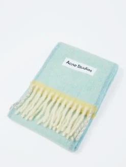 Clearance - Vally Wool Mohair Scarf in Light Blue Women Scarves | Scarves