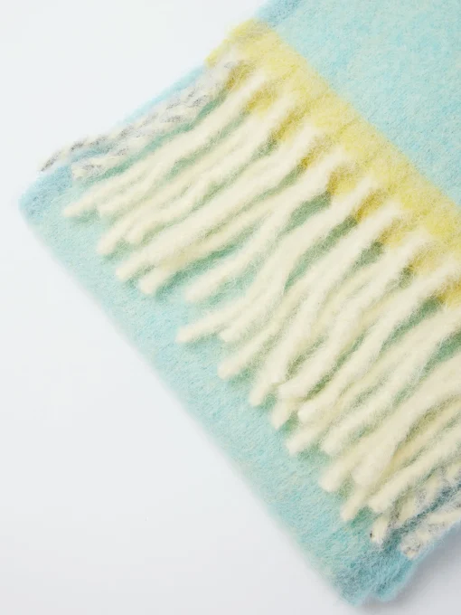 Clearance - Vally Wool Mohair Scarf in Light Blue Women Scarves | Scarves