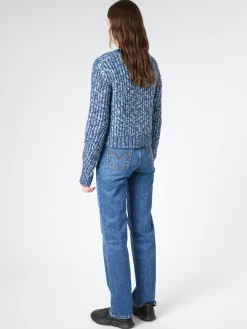 Online - Wool Blend Jumper in Aqua Blue/Multi Women Tops & Blouses | Knitwear