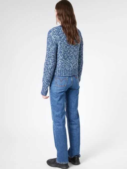 Online - Wool Blend Jumper in Aqua Blue/Multi Women Tops & Blouses | Knitwear