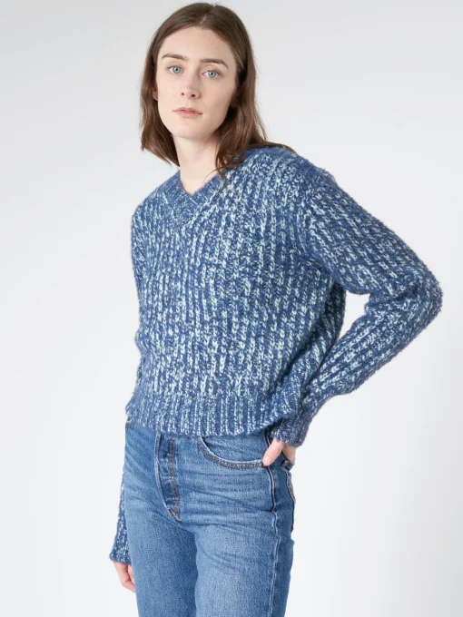 Online - Wool Blend Jumper in Aqua Blue/Multi Women Tops & Blouses | Knitwear