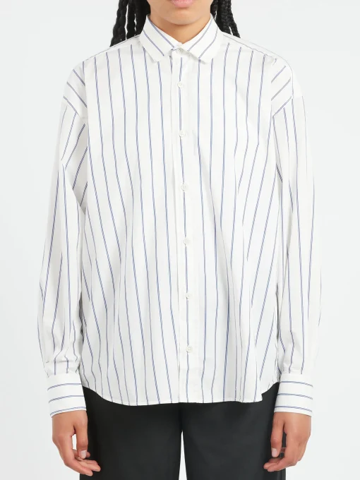 Clearance - Sartori Shirt in Blue Stripe Women Tops & Blouses | Button-Ups