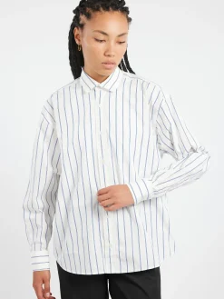 Clearance - Sartori Shirt in Blue Stripe Women Tops & Blouses | Button-Ups