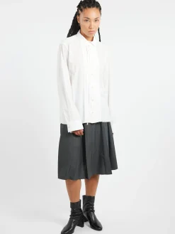 Clearance - Smoke Shirt in Off White Women Tops & Blouses | Button-Ups