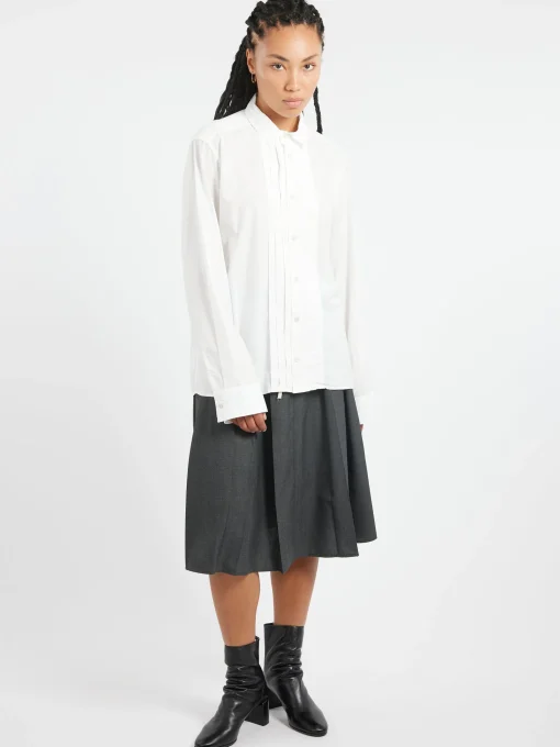 Clearance - Smoke Shirt in Off White Women Tops & Blouses | Button-Ups