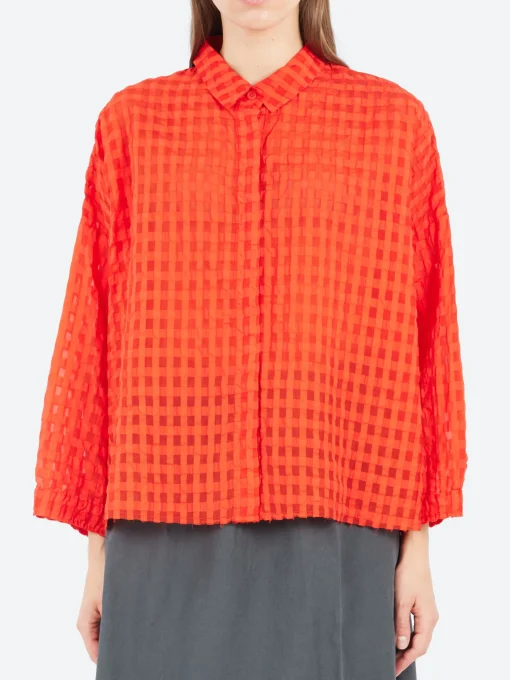 Online - 25140 Seersucker Shirt in Women Tops & Blouses | Button-Ups
