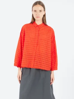 Online - 25140 Seersucker Shirt in Women Tops & Blouses | Button-Ups