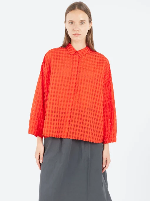 Online - 25140 Seersucker Shirt in Women Tops & Blouses | Button-Ups