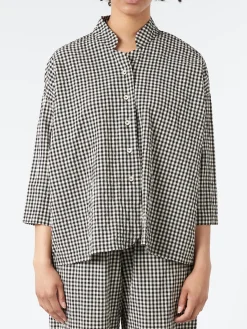Online - 24130 Shirt in Small Check Women Tops & Blouses | Button-Ups