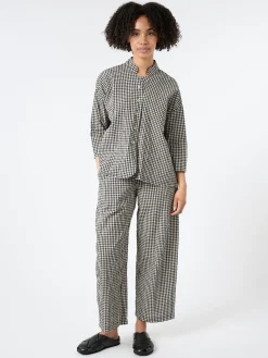 Online - 24130 Shirt in Small Check Women Tops & Blouses | Button-Ups