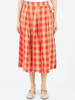 New - Big Gingham Skirt in Var 1 Women Skirts
