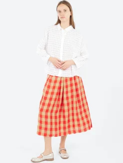 New - Big Gingham Skirt in Var 1 Women Skirts