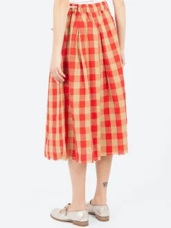 New - Big Gingham Skirt in Var 1 Women Skirts