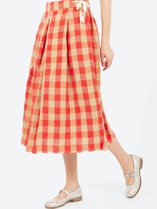 New - Big Gingham Skirt in Var 1 Women Skirts