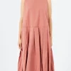 Fashion - Pleated Sleeveless Dress TC in Women Dresses
