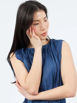 Sale - Amalfi Ring in Blue and Gold Women Jewelry | Belts