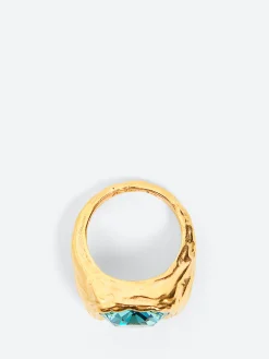 Sale - Amalfi Ring in Blue and Gold Women Jewelry | Belts