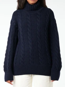Best - Cable Highneck in Women Tops & Blouses | Knitwear