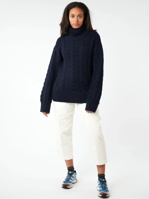 Best - Cable Highneck in Women Tops & Blouses | Knitwear
