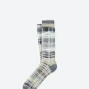 Fashion - Charlotte Socks in Grey Multi Check Women Socks & Hosiery | Belts