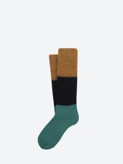 Outlet - Gwynn Socks in Green Colourblock Women Socks & Hosiery | Belts