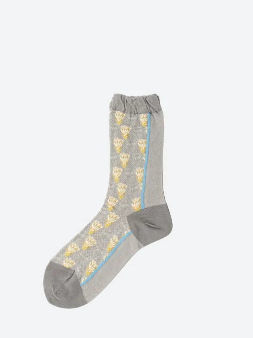 Fashion - Custus Flowers Crew Sock in Women Socks & Hosiery | Belts