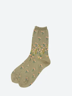 Sale - Full Fry Flower Crew Sock in Women Socks & Hosiery | Belts