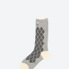 Sale - Grid and Star Crew Sock in Women Socks & Hosiery | Belts