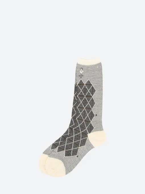 Sale - Grid and Star Crew Sock in Women Socks & Hosiery | Belts