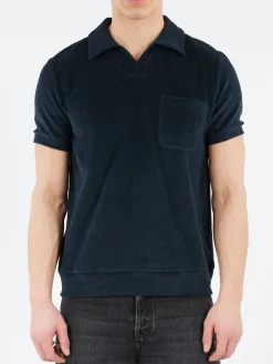 Outlet - Agustino Polo Shirt in Dark Navy Polos