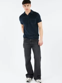 Outlet - Agustino Polo Shirt in Dark Navy Polos