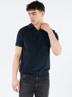 Outlet - Agustino Polo Shirt in Dark Navy Polos