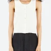 Fashion - Ambre Tank in Off White Women Tops & Blouses