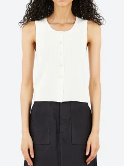 Fashion - Ambre Tank in Off White Women Tops & Blouses
