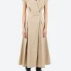 Outlet - Athena Dress in Beige Women Dresses