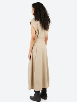 Outlet - Athena Dress in Beige Women Dresses