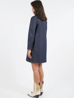 Sale - Aurelia Dress in Indigo Women Overalls & Jumpsuits | Dresses